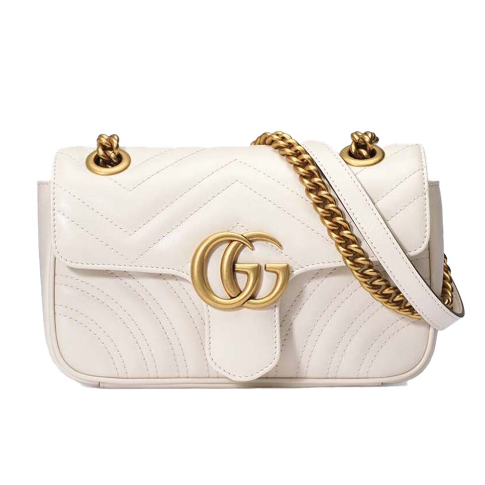 GUCCI GG MARMONT MATELASSÉ MINI BAG 446744 （23*14*6cm）